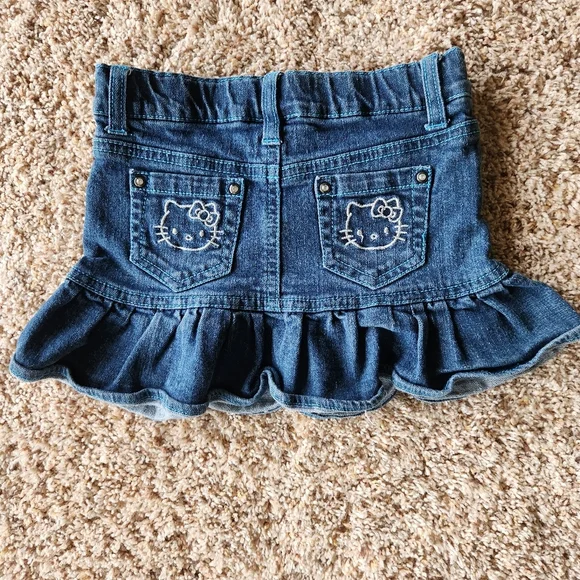 Hello Kitty Denim Ruffle Skirt - Picture 3 of 8